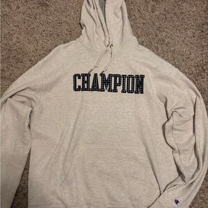 Champion Light Gray Pullover Hoodie